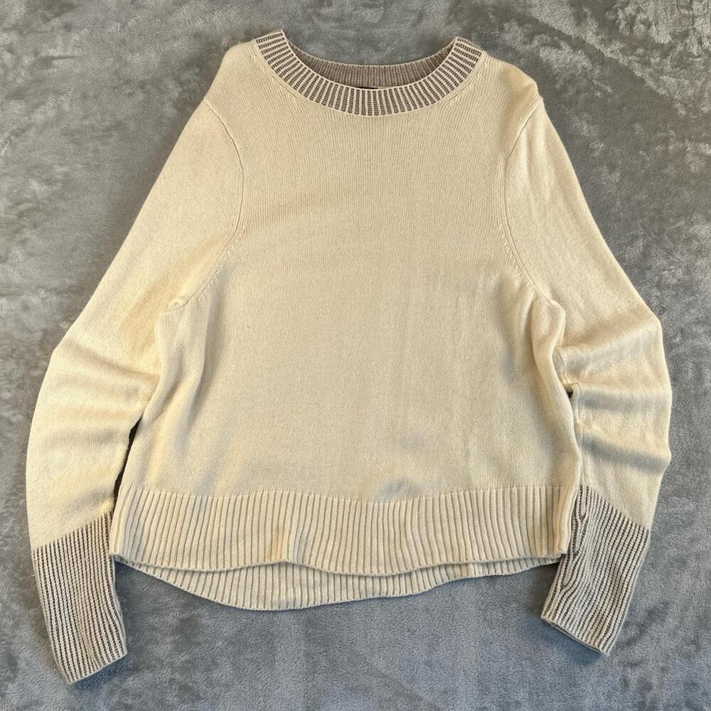 Summersalt Wool Cashmere Knit Sweater Women’s Medium Beige Minimalist